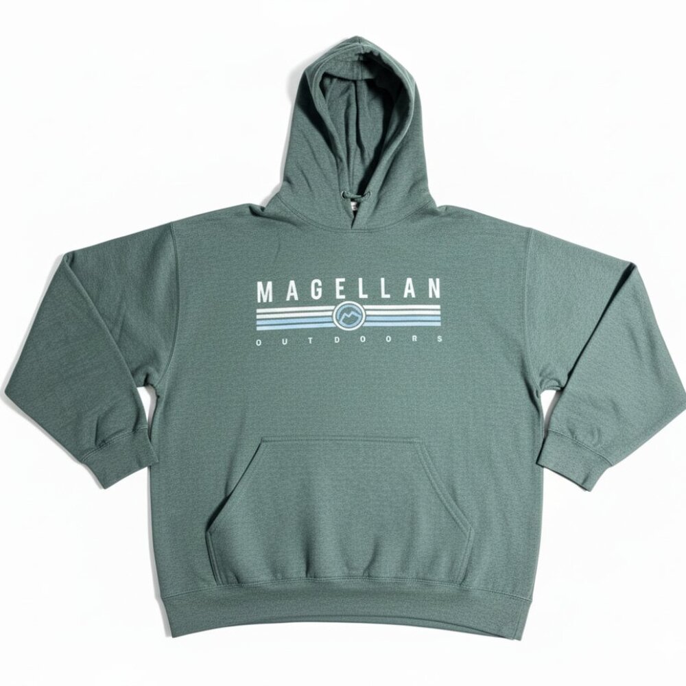 Magellan Outdoors Men's Classic Heritage Logo Hoodie Green XL NEW